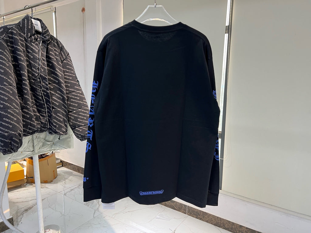 Chrome Hearts Neck Logo Long-Sleeve T-Shirt 'Black