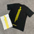 T shirt manche courte Blanc et jaune / Noir et jaune