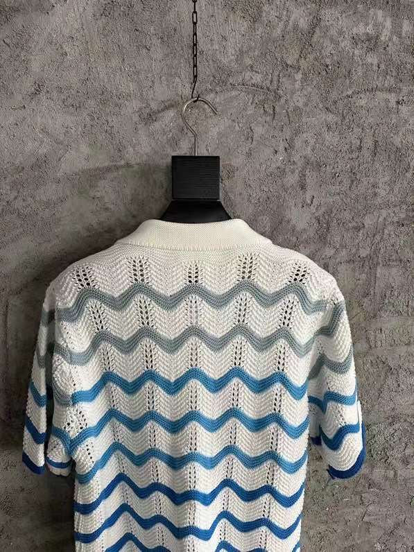 Casablanca - Wavy Gradient Crochet Shirt