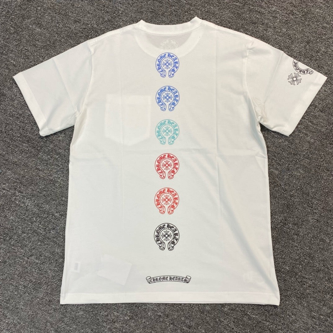 T shirt manche courte Chrome Hearts Multi Color HorseShoe