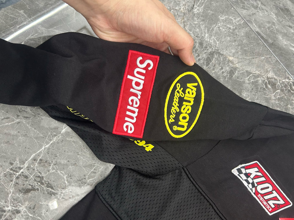 Supreme x Vanson Leathers Long-Sleeve Top Black