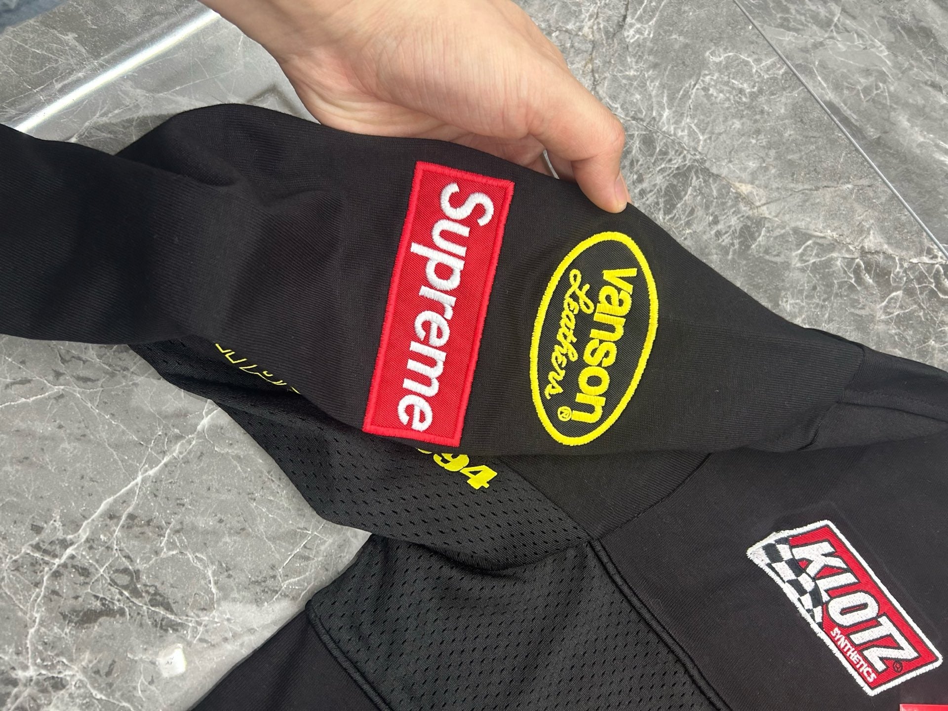 Supreme x Vanson Leathers Long-Sleeve Top Black