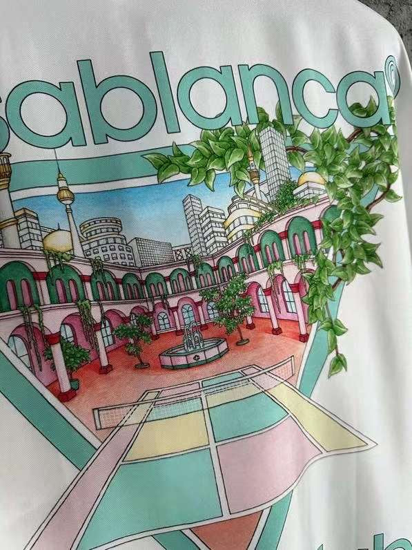 Casablanca -  Tennis Club Icon  Silk shirt