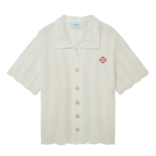 Casablanca - Wavy Crochet Shirt