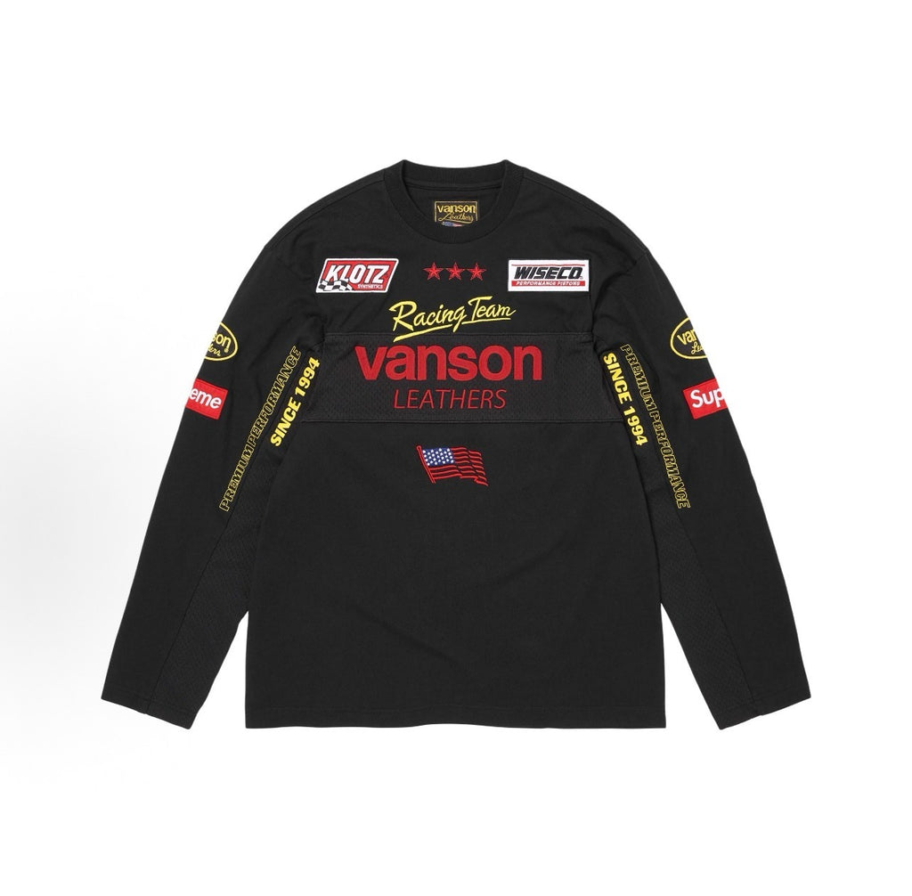 Supreme x Vanson Leathers Long-Sleeve Top Black