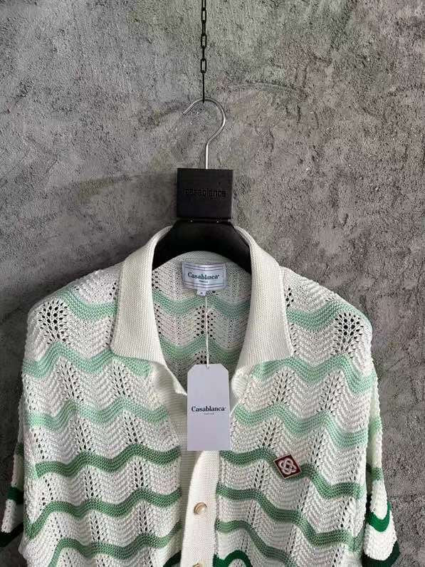 Casablanca - Wavy Gradient Crochet Shirt