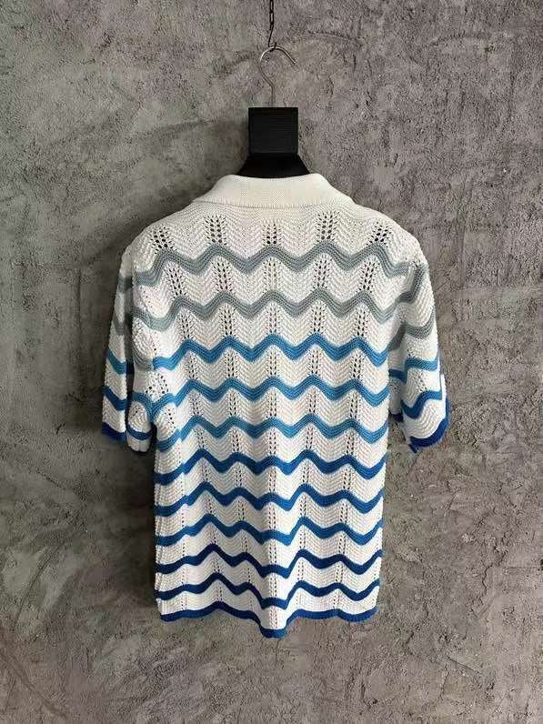 Casablanca - Wavy Gradient Crochet Shirt