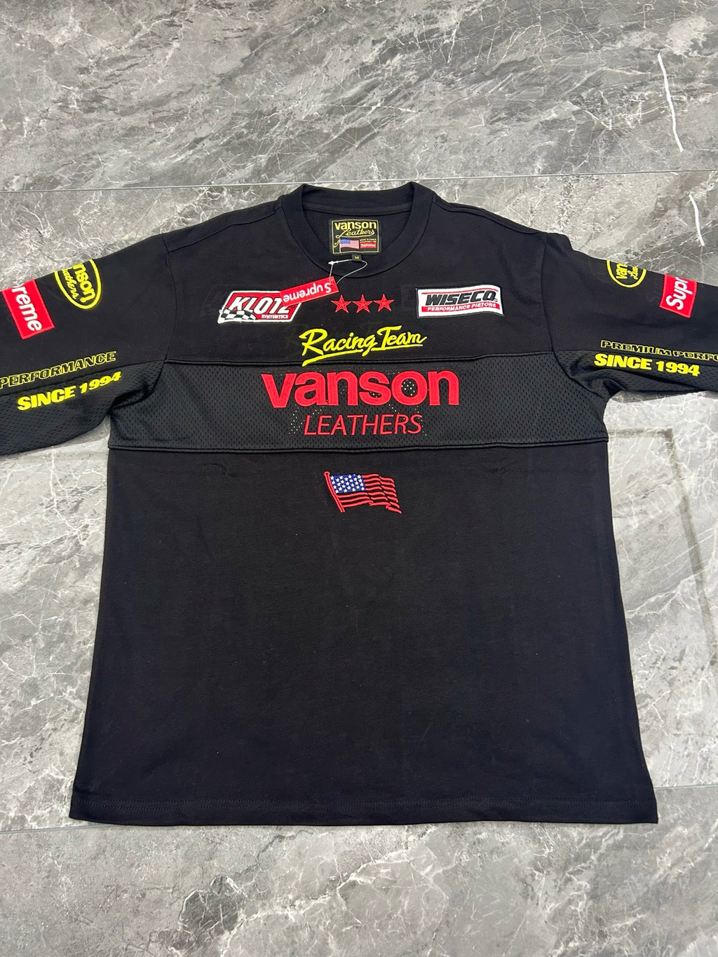 Supreme x Vanson Leathers Long-Sleeve Top Black