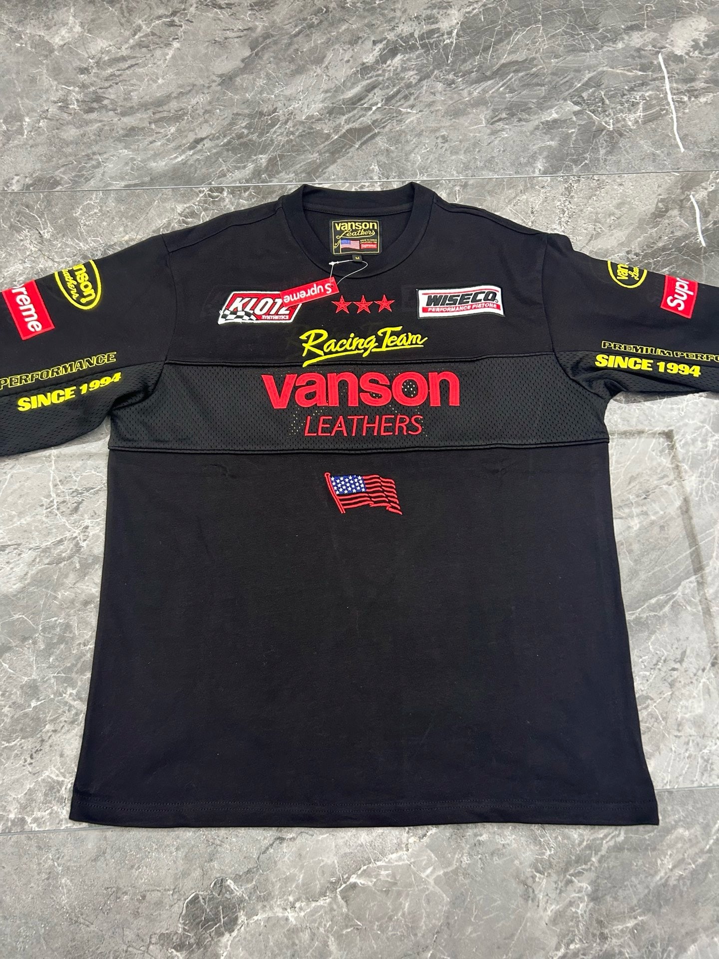 Supreme x Vanson Leathers Long-Sleeve Top Black