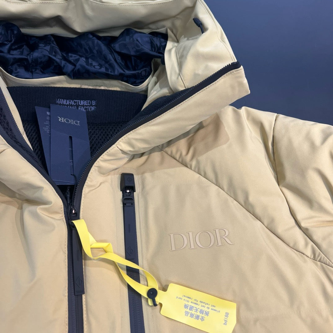 Dior x Descente x Peter Doig Light Yellow Puffer Jacket