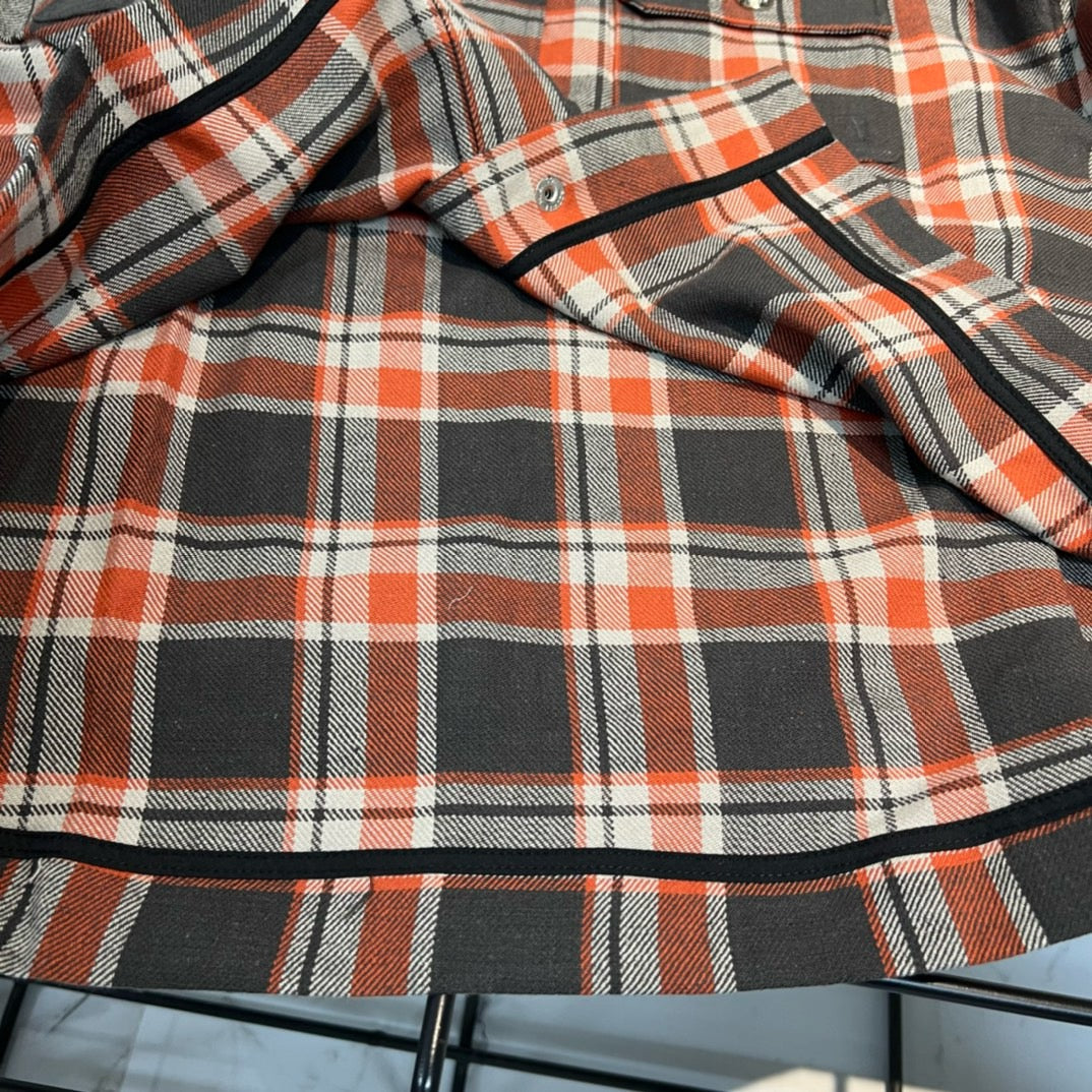 Chrome Hearts Plaid Cotton Filled Shirt