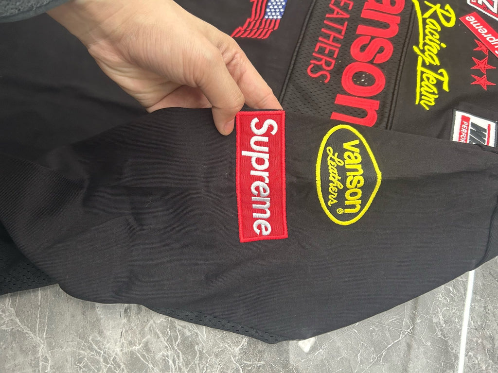 Supreme x Vanson Leathers Long-Sleeve Top Black