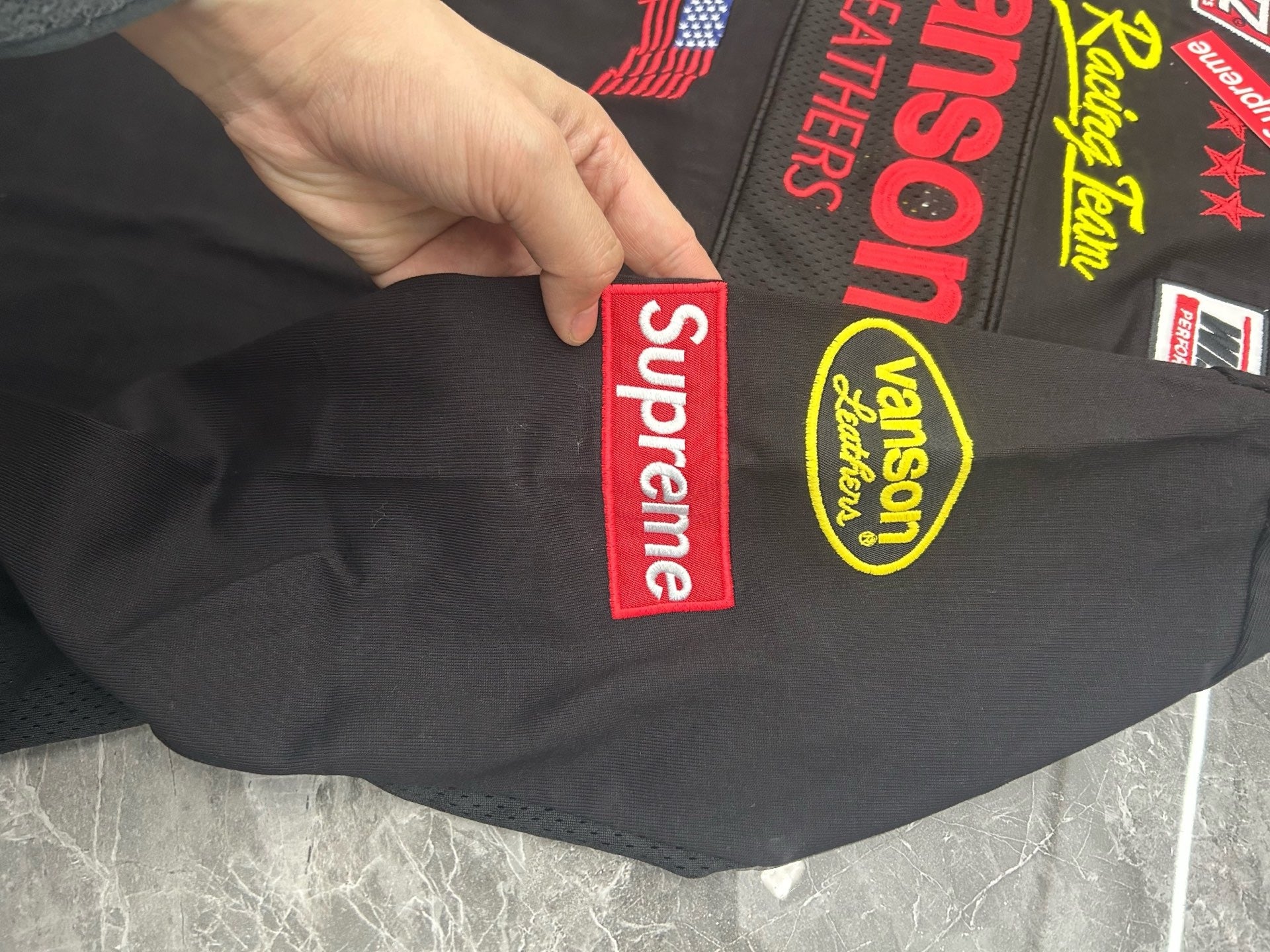 Supreme x Vanson Leathers Long-Sleeve Top Black
