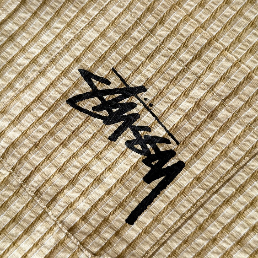 Chemise en coton manches longues Stussy