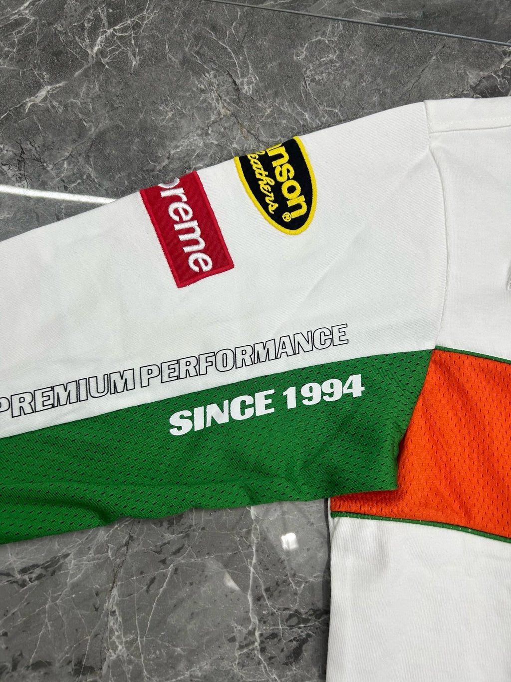 Supreme x Vanson Leathers Long-Sleeve Top white