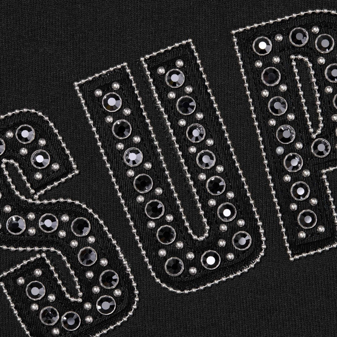 Rhinestone hoodie. SUPREME x B.B. SIMON