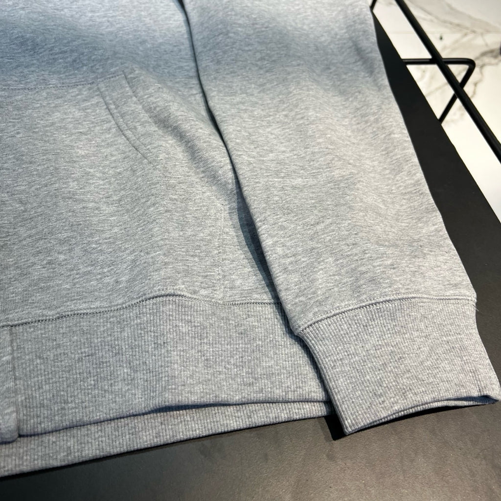 Paper Jam Triple Leather Cross Zip Up Hoodie 'Grey Heather'