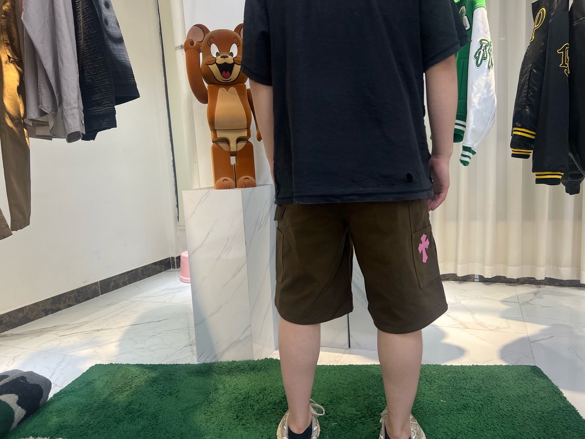Chrome Hearts double knee short