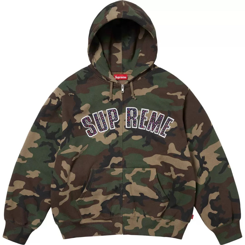 Rhinestone hoodie. SUPREME x B.B. SIMON