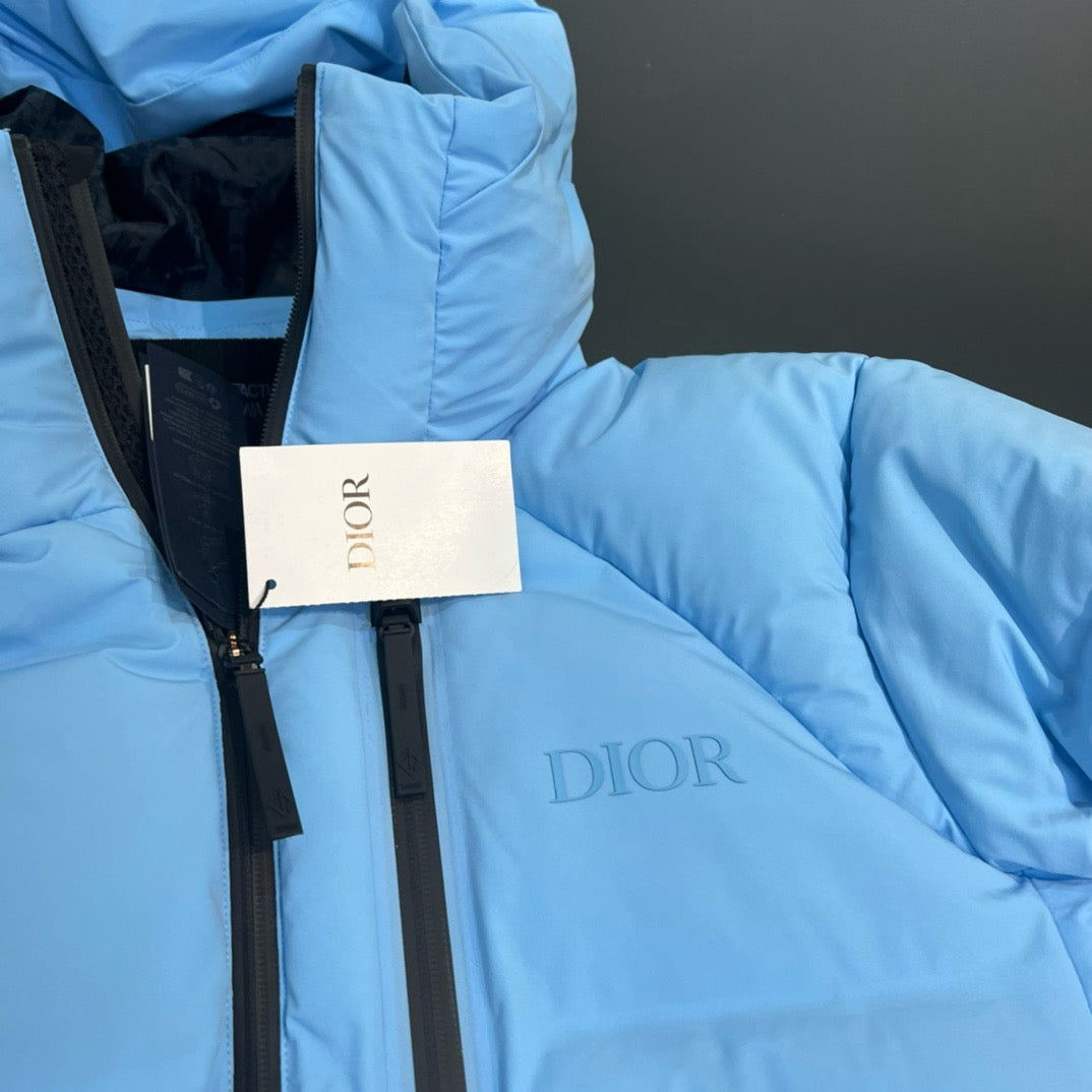 Dior x Descente x Peter Doig Light Blue Puffer Jacket