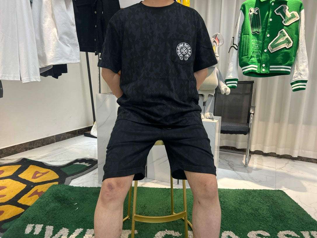 Chrome hearts cemetery cross shorts