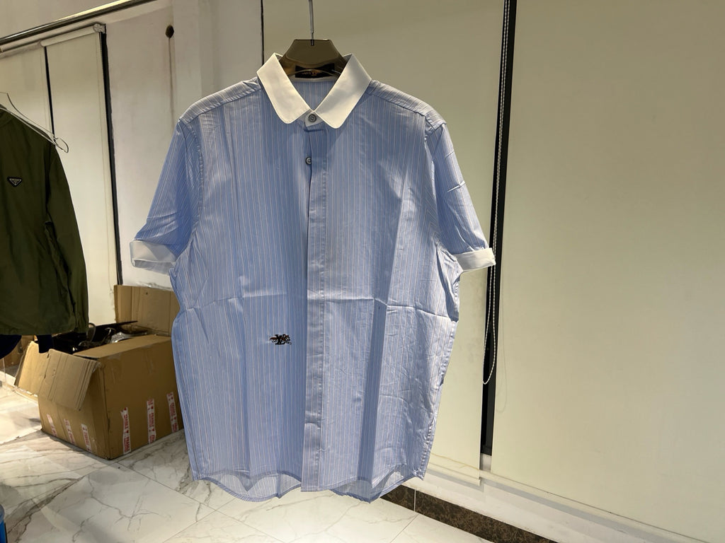 Striped Short-Sleeved Shirt