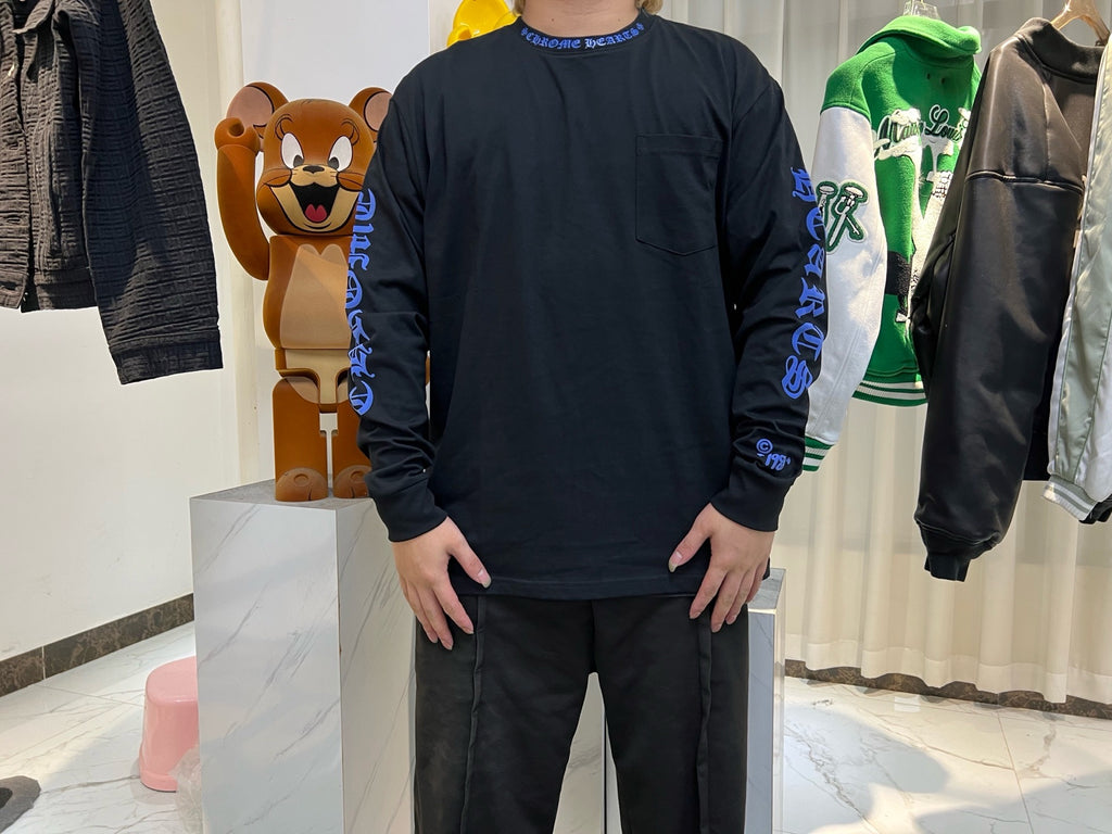 Chrome Hearts Neck Logo Long-Sleeve T-Shirt 'Black