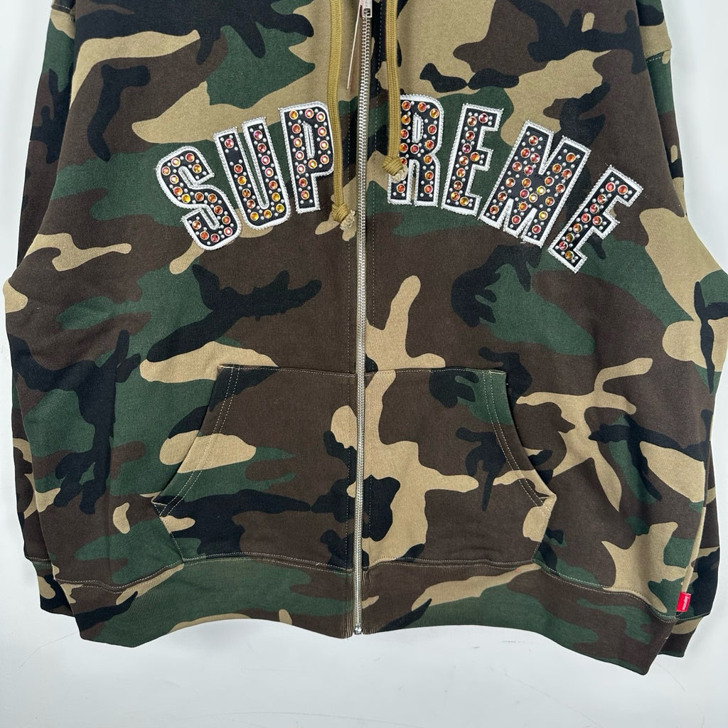 Rhinestone hoodie. SUPREME x B.B. SIMON