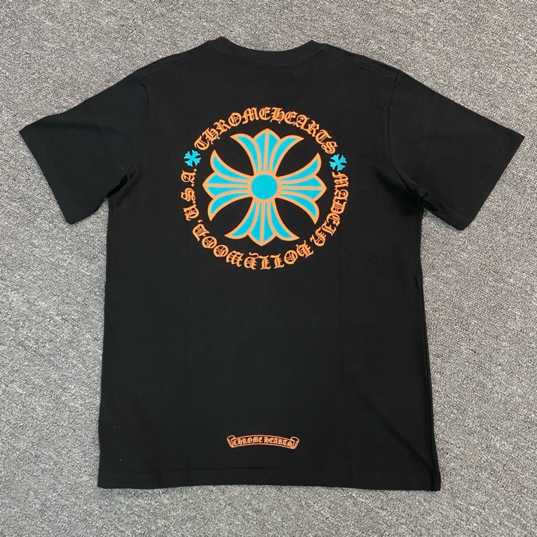 T shirt manche courte Chrome hearts Miami Art basel - White/Green/Orange