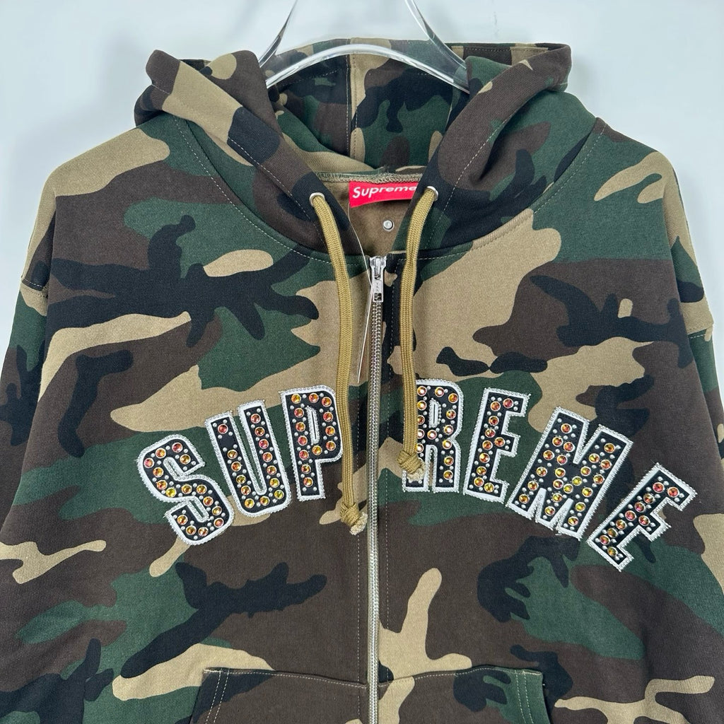 Rhinestone hoodie. SUPREME x B.B. SIMON