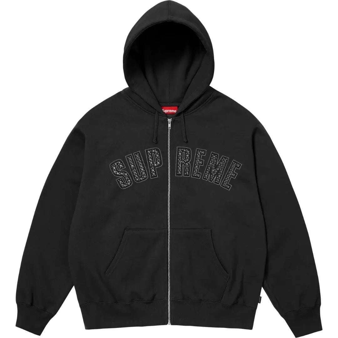 Rhinestone hoodie. SUPREME x B.B. SIMON