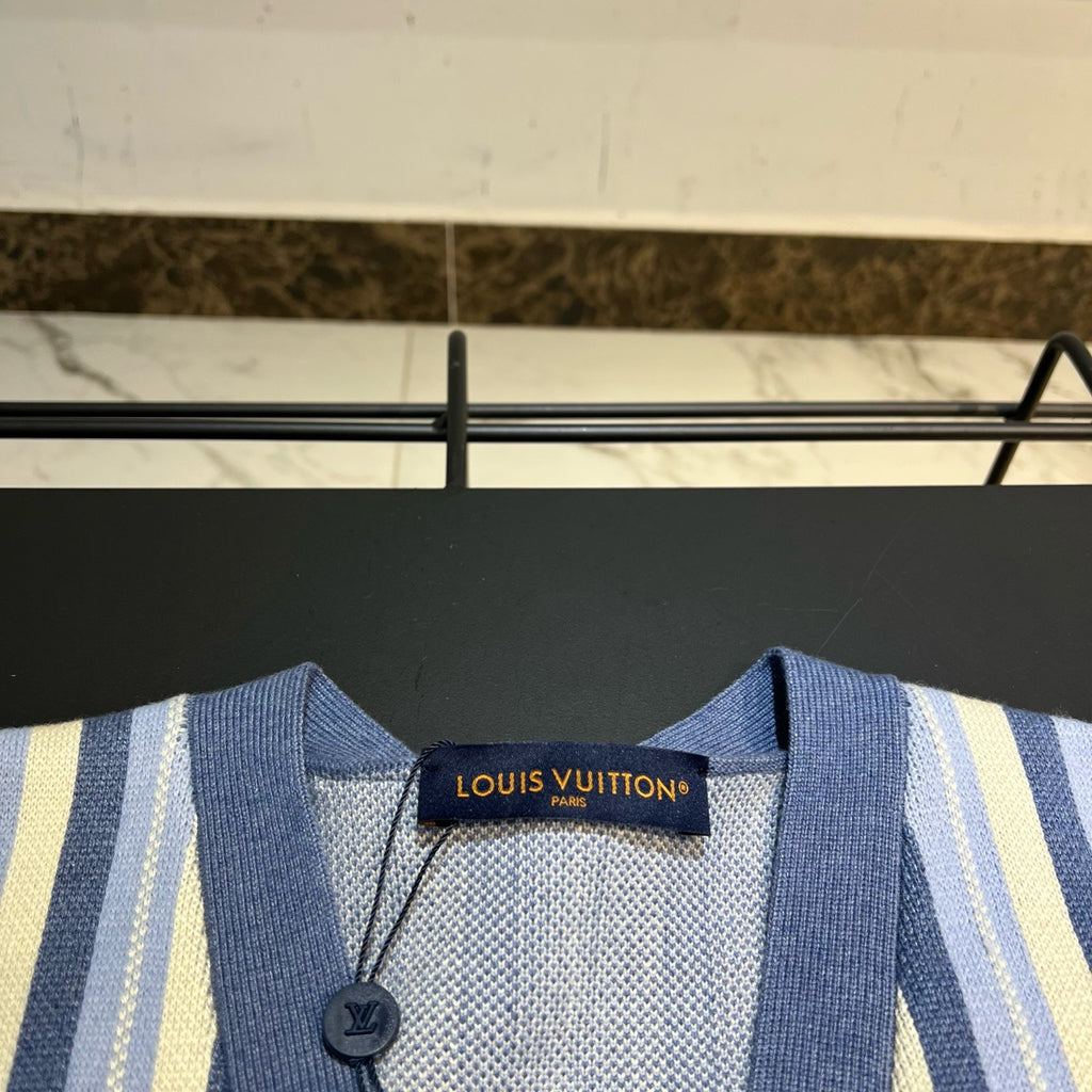Cardigan en jacquard à rayures