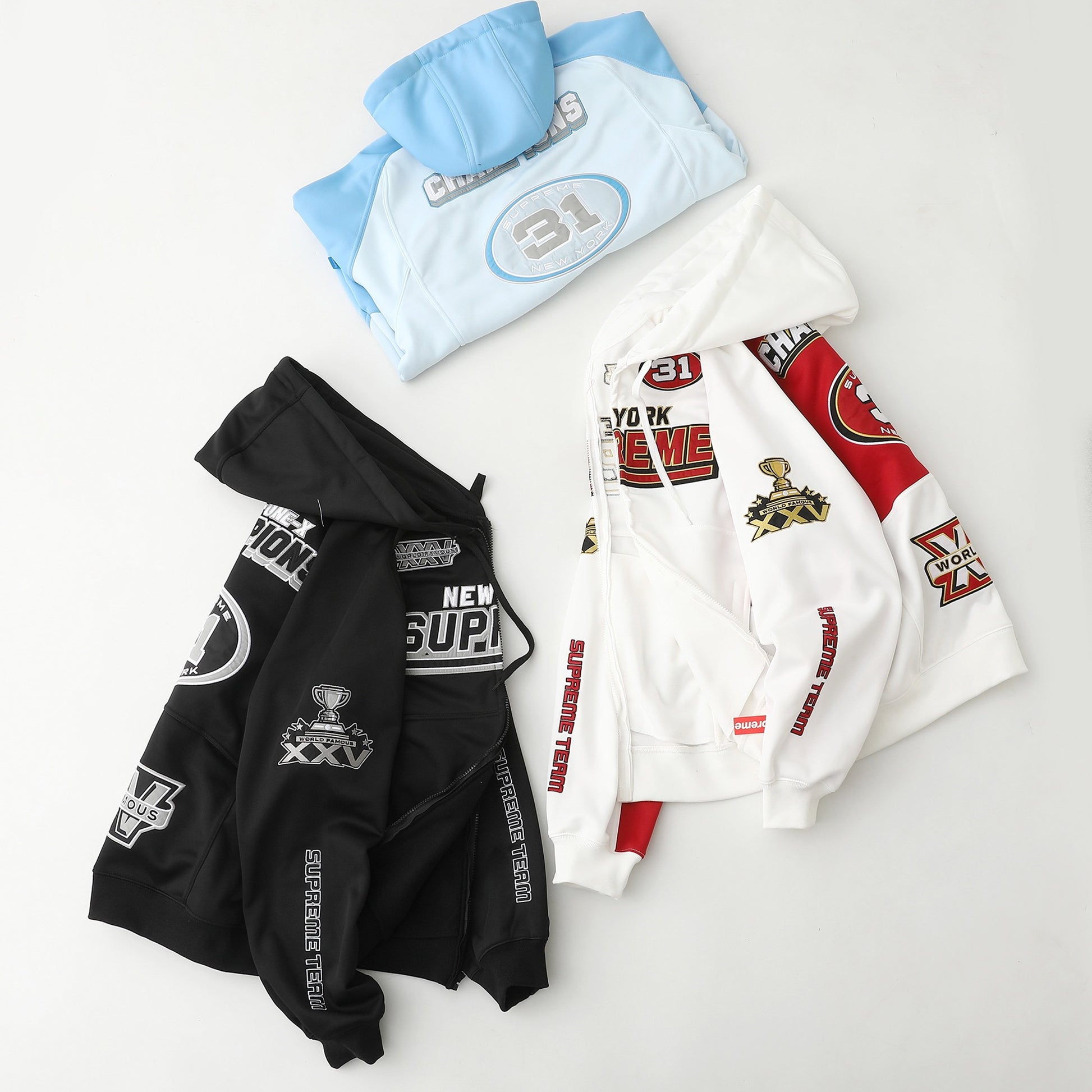 Supreme FW25 Week 16 Football Zip Up Hooded Sweatshirt
