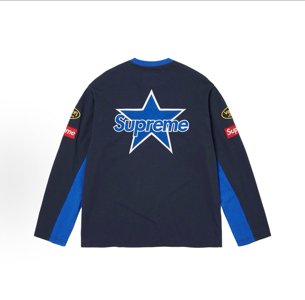 Supreme x Vanson Leathers Long-Sleeve Top Pink Blue