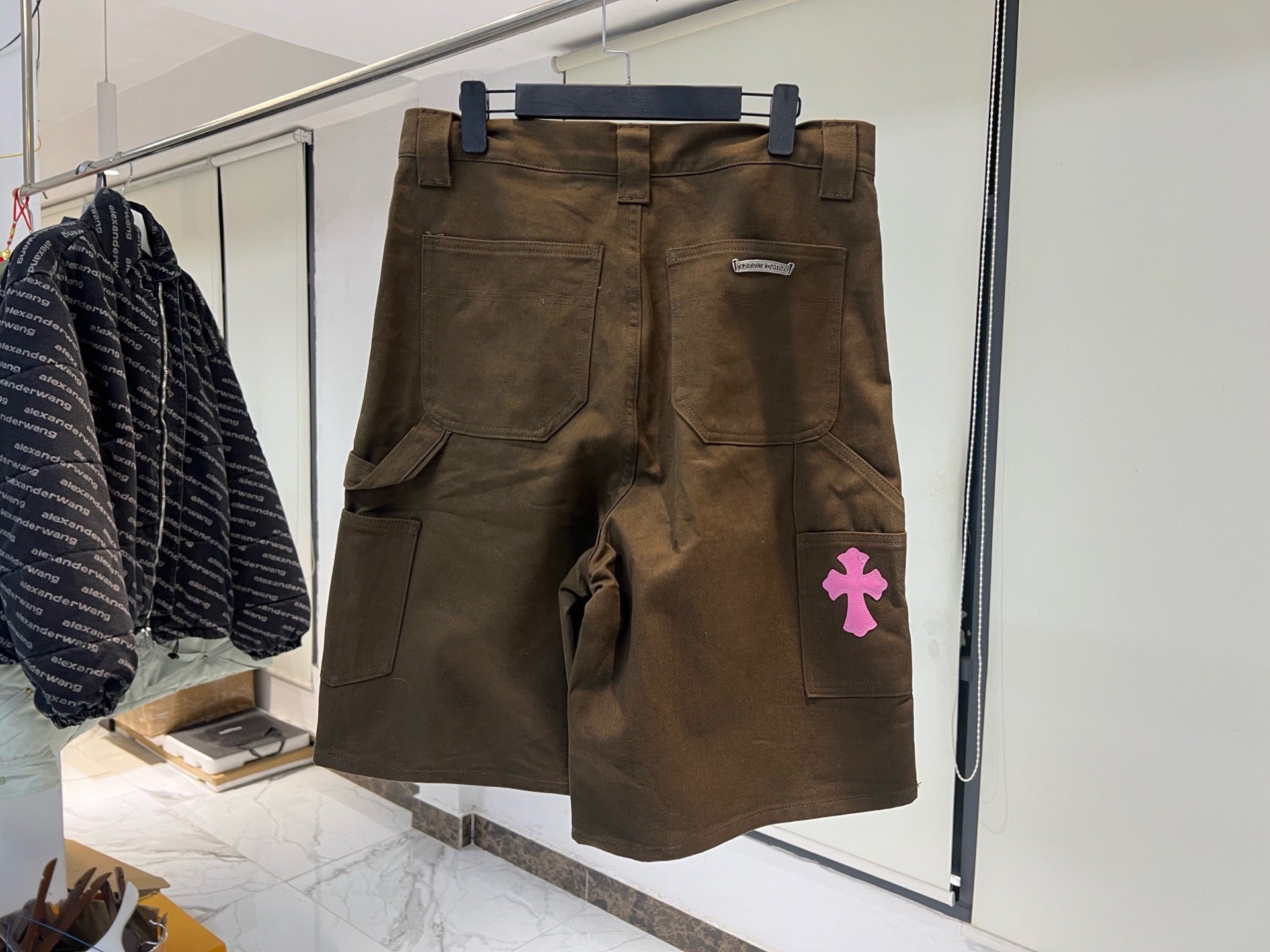 Chrome Hearts double knee short