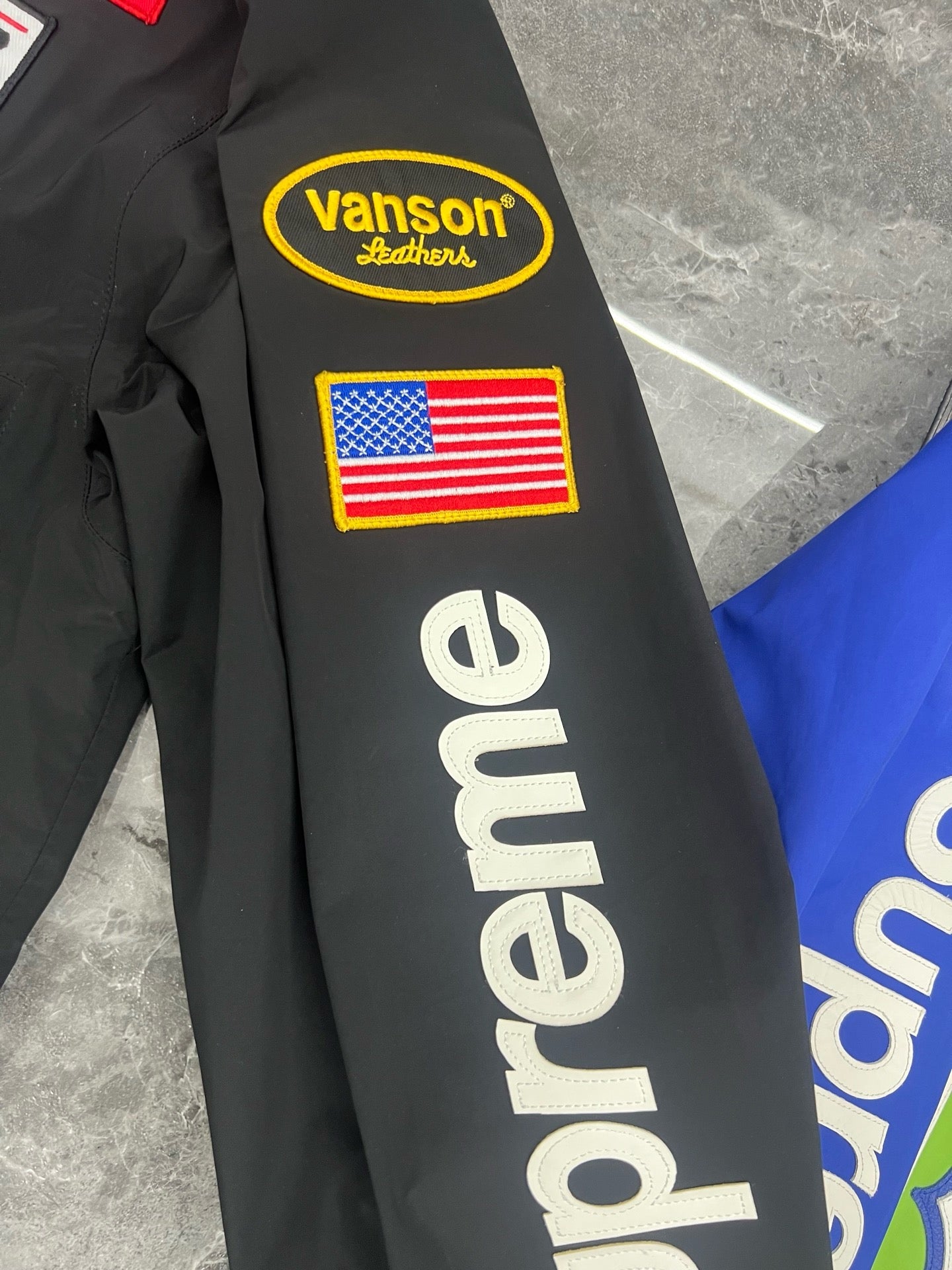 Veste Supreme Vanson en cuir GORE-TEX