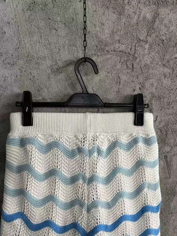 Casablanca - Wavy Gradient Crochet Shorts