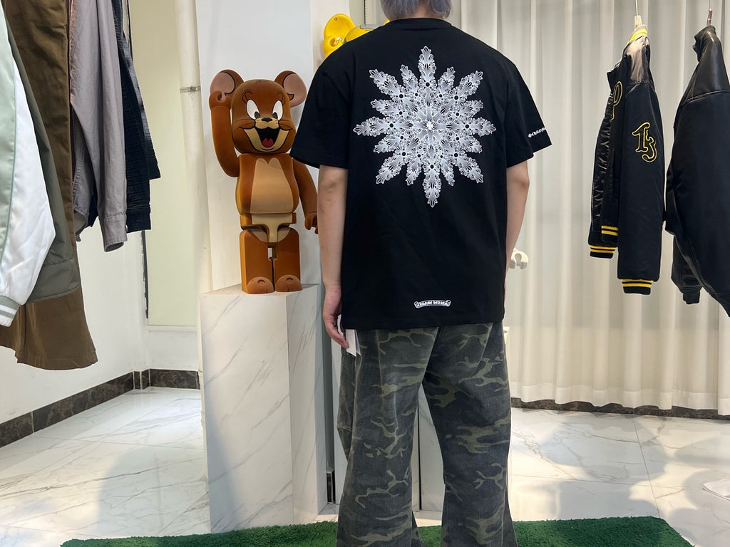 Chrome Hearts 2010s Snowflake Crosses Pocket Tee