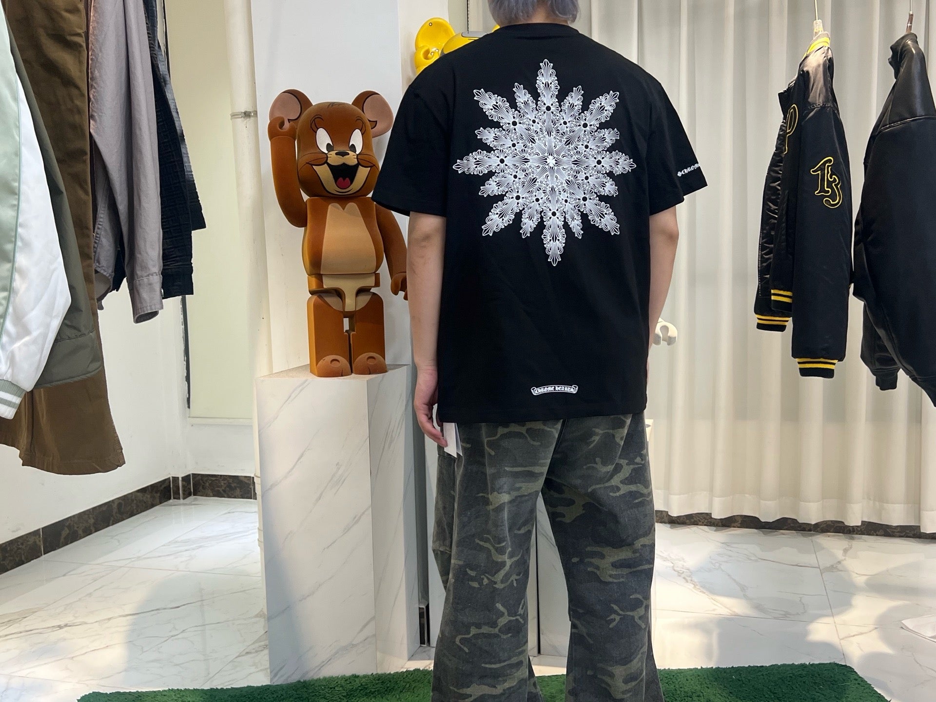 Chrome Hearts 2010s Snowflake Crosses Pocket Tee