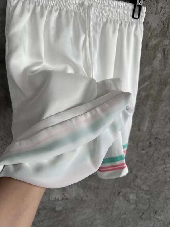 Casablanca -  Tennis Club Icon Silk Shorts