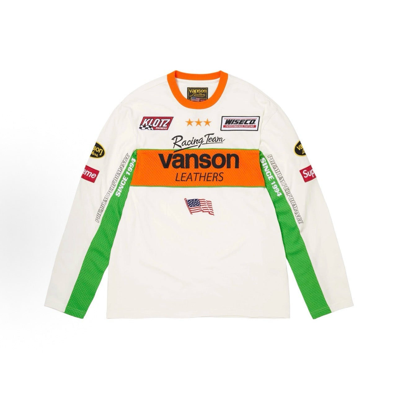 Supreme x Vanson Leathers Long-Sleeve Top Black