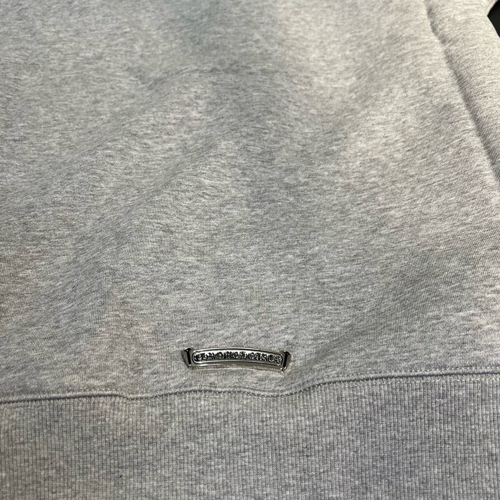 Paper Jam Triple Leather Cross Zip Up Hoodie 'Grey Heather'