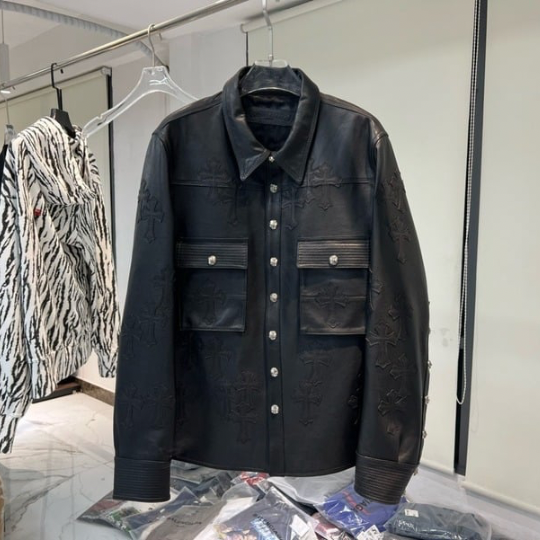 Chrome hearts leather jacket