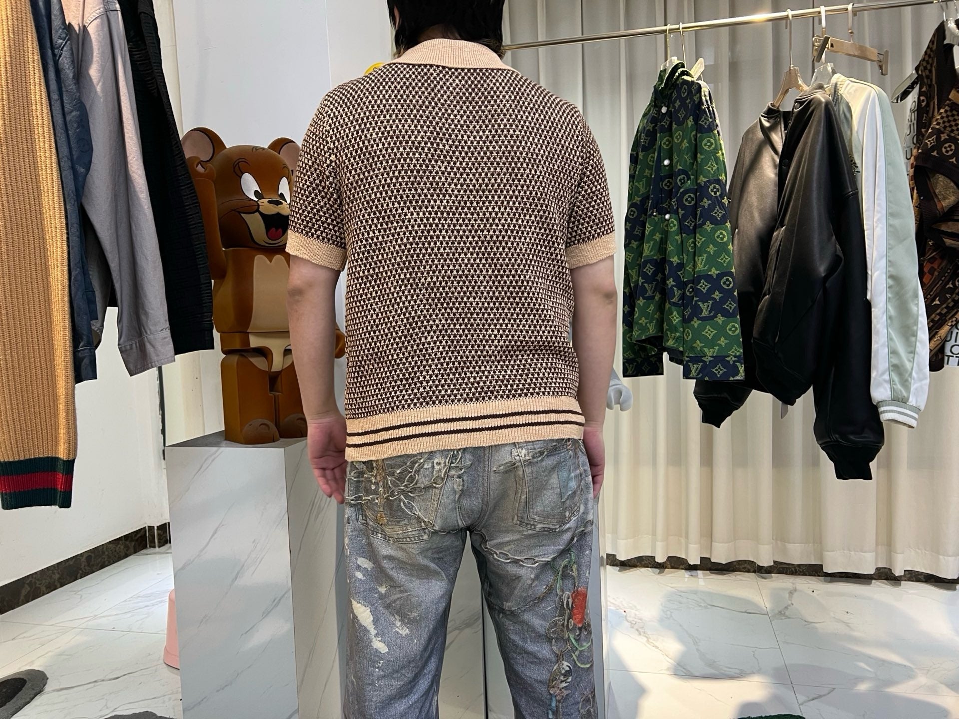 Polo manches courtes en maille