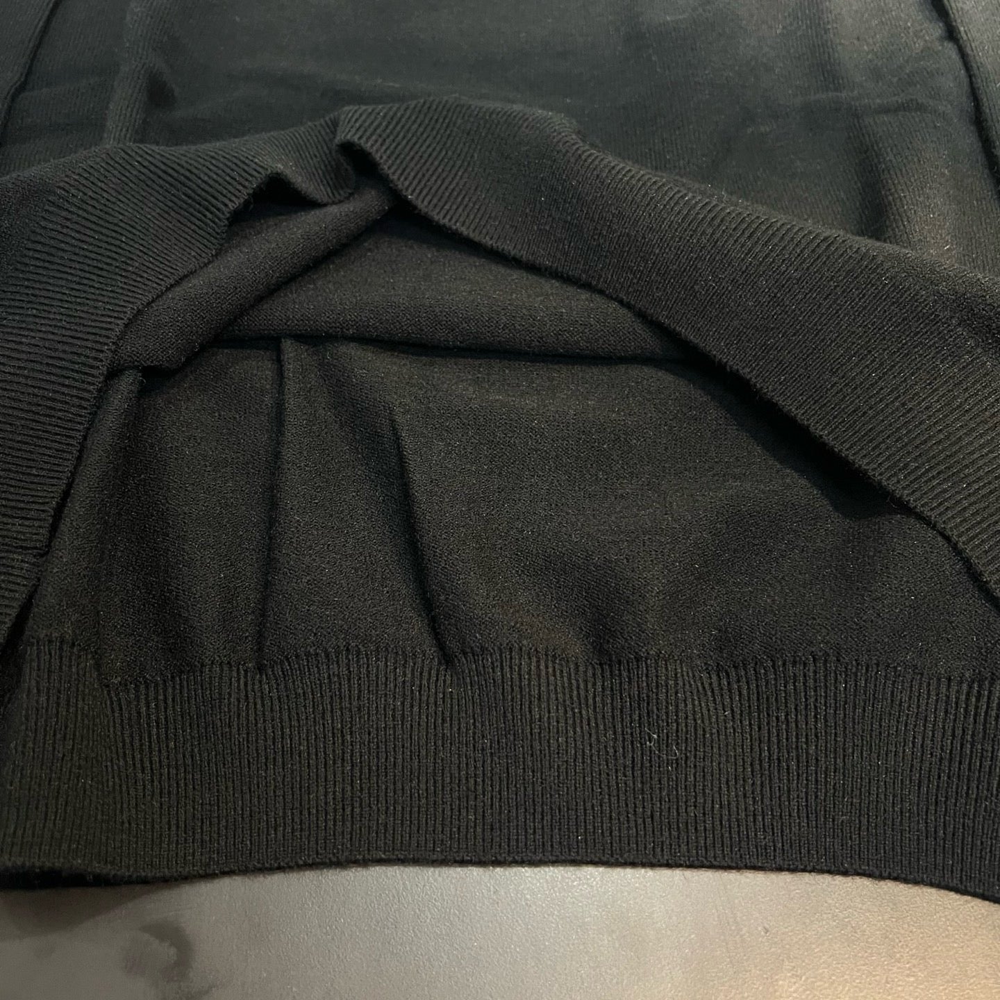 Polo En laine tricotée noir