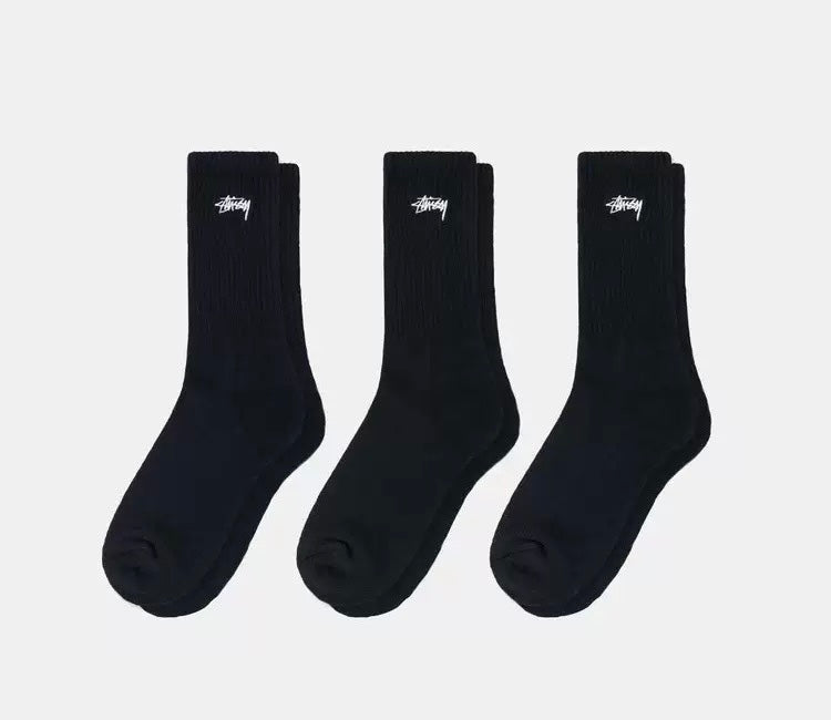 Stussy 3 Pairs Sport Socks