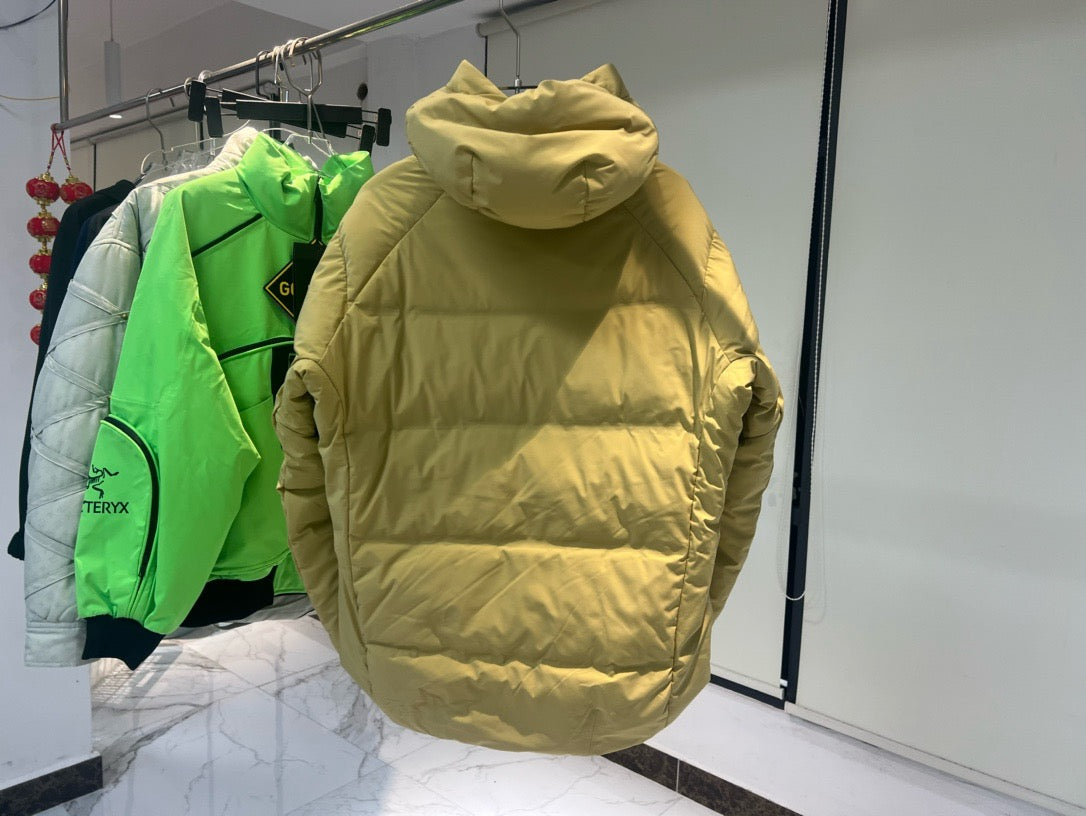 Dior x Descente x Peter Doig Light Yellow Puffer Jacket