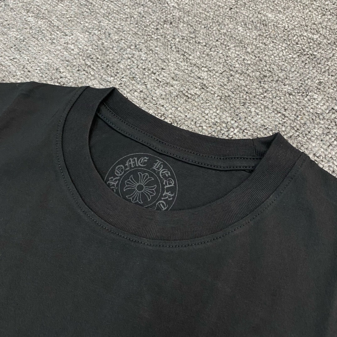 T shirt manche courte blanc orange / Noir orange