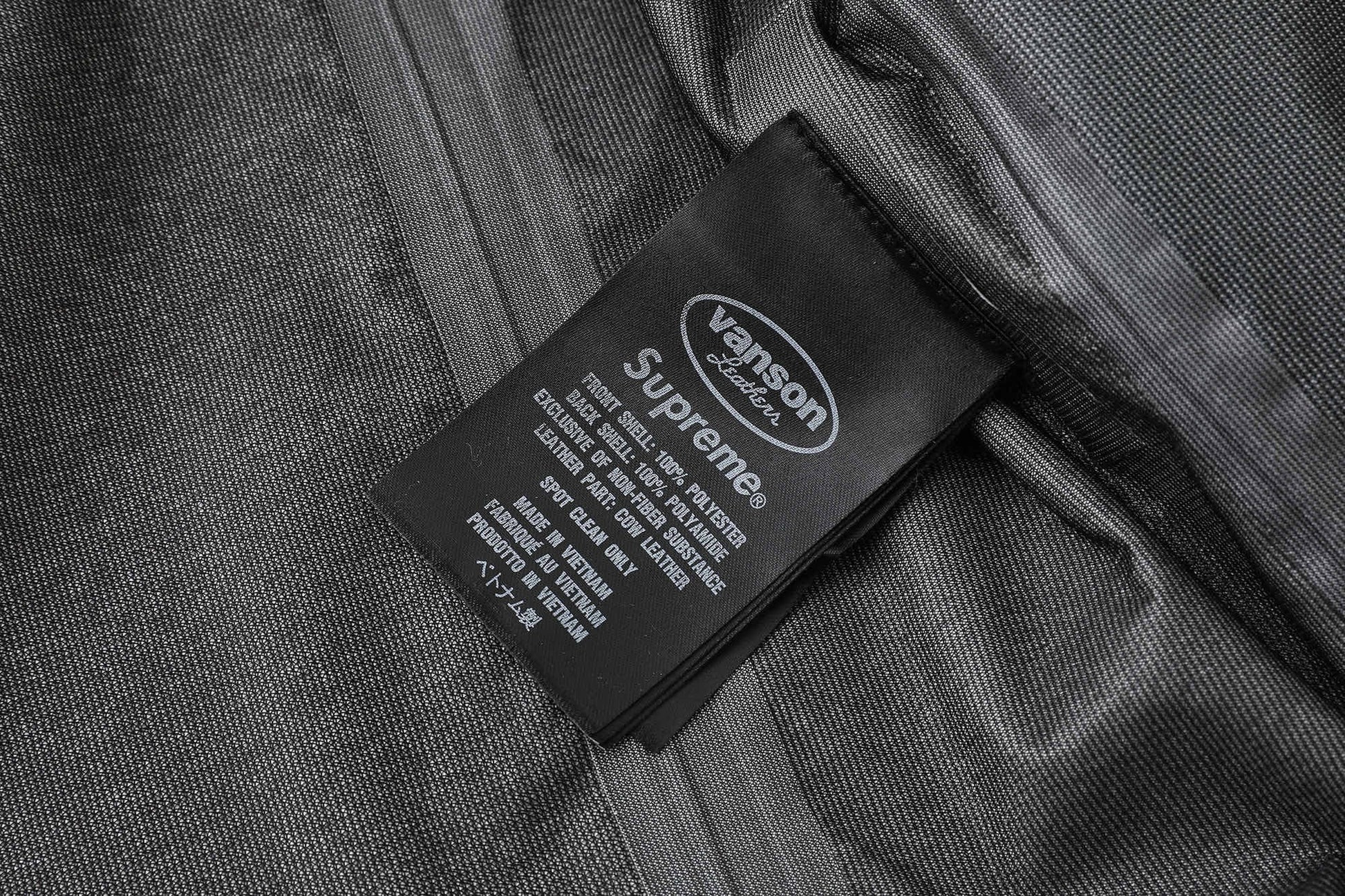 Veste Supreme Vanson en cuir GORE-TEX