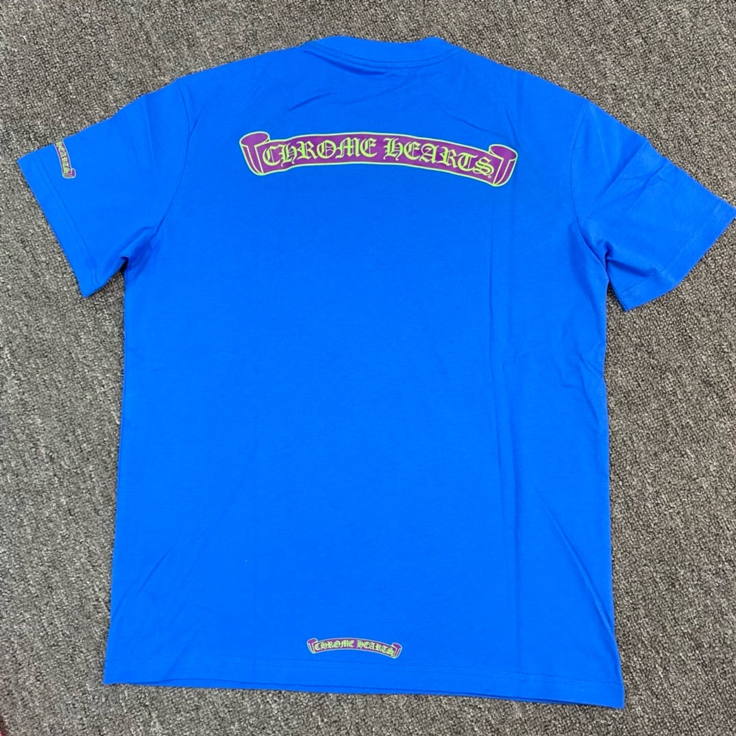 T shirt Chrome hearts Pink / Blue
